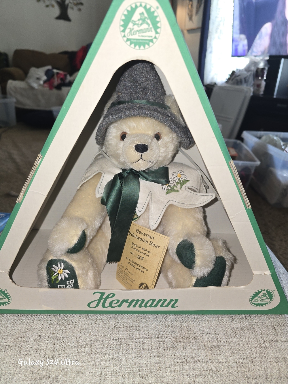 Hermann Bavarian Edelweiss Bear with Green Accents